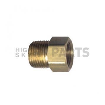 JR Products Propane Adapter Fitting 1/4 inch Inverted Flare x 1/4 inch MPT - Brass-2