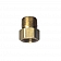 JR Products Propane Adapter Fitting 1/4 inch Inverted Flare x 1/4 inch MPT - Brass