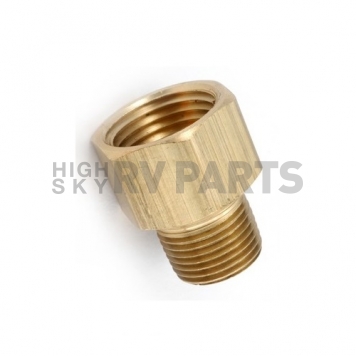 JR Products Propane Adapter Fitting 1/4 inch Inverted Flare x 1/4 inch MPT - Brass-5