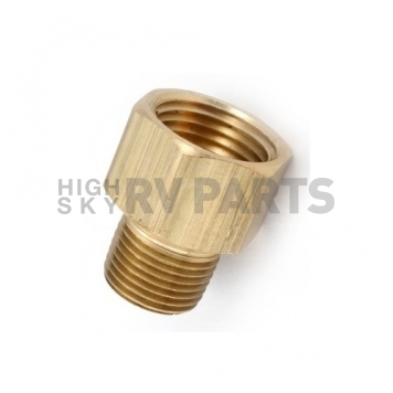 JR Products Propane Adapter Fitting 1/4 inch Inverted Flare x 1/4 inch MPT - Brass-6