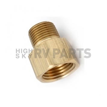 JR Products Propane Adapter Fitting 1/4 inch Inverted Flare x 1/4 inch MPT - Brass-7