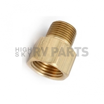 JR Products Propane Adapter Fitting 1/4 inch Inverted Flare x 1/4 inch MPT - Brass-8