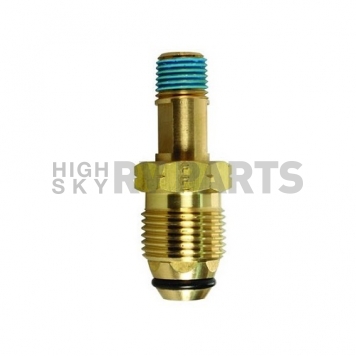 JR Products RV Propane Adapter Fitting 1/4 inch MPT x POL - Brass-1