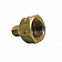 JR Products Propane Adapter Fitting 1/4 inch MPT x Female POL - Brass