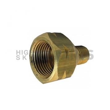 JR Products Propane Adapter Fitting 1/4 inch MPT x Female POL - Brass-7
