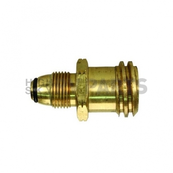 JR Products Propane Adapter Fitting Female Quick Connect x Male POL - Brass-2