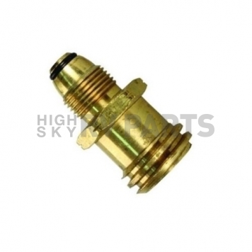 JR Products Propane Adapter Fitting Female Quick Connect x Male POL - Brass-4