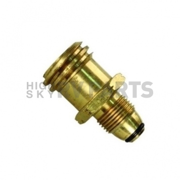 JR Products Propane Adapter Fitting Female Quick Connect x Male POL - Brass-6