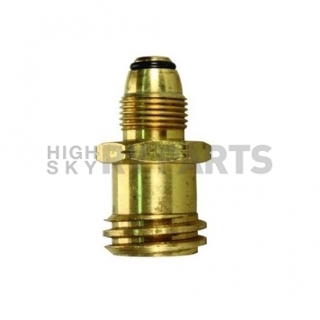 JR Products Propane Adapter Fitting Female Quick Connect x Male POL - Brass-3