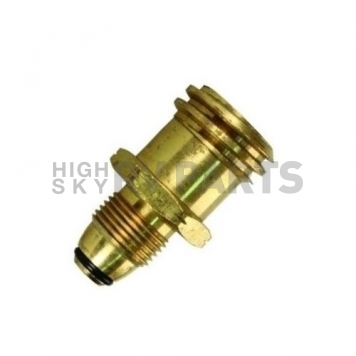 JR Products Propane Adapter Fitting Female Quick Connect x Male POL - Brass-7