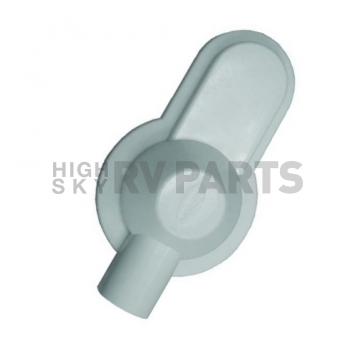 JR Products Propane Vertical Regulator Cover - White Plastic - 07-30295-6