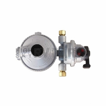 JR Products Two Stage Propane Regulator 1/4 inch Inverted Flare Inlet x 3/8 inch FPT Outlet - 07-30395-2