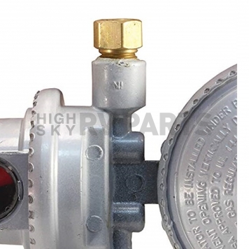 JR Products Two Stage Propane Regulator 1/4 inch Inverted Flare Inlet x 3/8 inch FPT Outlet - 07-30395-6