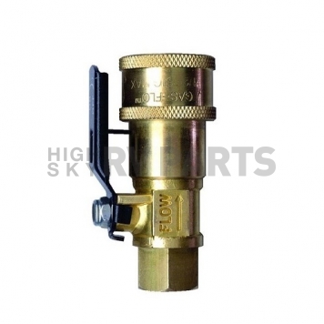 JR Products Gas Flo Shut Off Valve - 1/4 inch FPT x Female Quick Disconnect-3