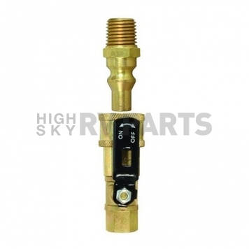 Camco Propane Hose Connector - 1/4 inch With Shut Off Valve-6