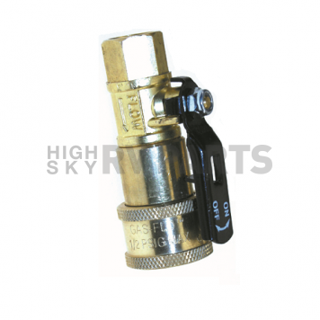 JR Products Gas Flo Shut Off Valve - 1/4 inch FPT x Female Quick Disconnect-5