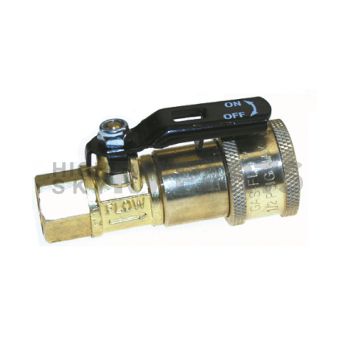 JR Products Gas Flo Shut Off Valve - 1/4 inch FPT x Female Quick Disconnect-4