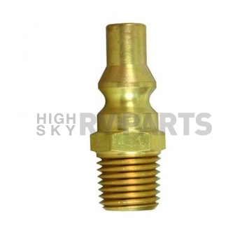 Camco Propane Hose Connector - 1/4 inch Male NPT x Male Quick Connect Brass-7