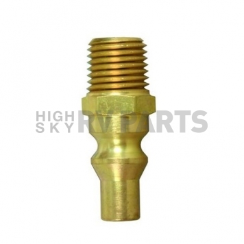 Camco Propane Hose Connector - 1/4 inch Male NPT x Male Quick Connect Brass-8