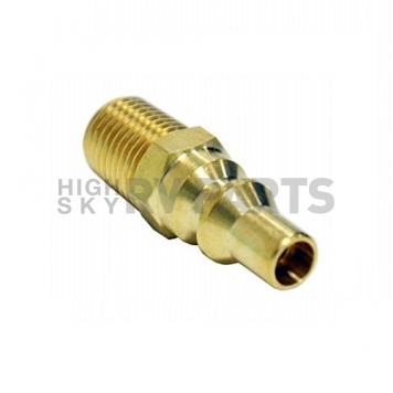 Camco Propane Hose Connector - 1/4 inch Male NPT x Male Quick Connect Brass-9