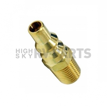 Camco Propane Hose Connector - 1/4 inch Male NPT x Male Quick Connect Brass-6