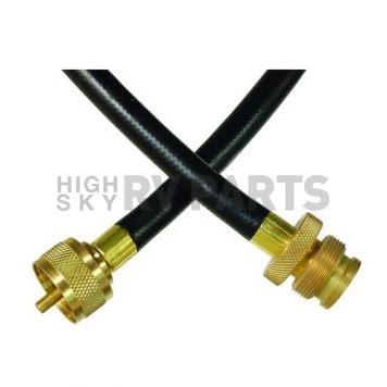 Camco Propane Hose Male x Female Swivel 1 inch-20 F Throwaway Cylinder Threads - 12'-6