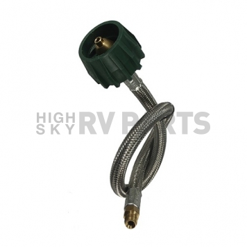 Marshall Excelsior Propane Hose Type 1 Connection x 1/4 inch Male Inverted Flare - 24 inch - MER425SS-24P -3