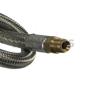 MB Sturgis Propane Stainless Steel Hose Type 1 ACME x Inverter Flare - 15 inch - 100833-15-5