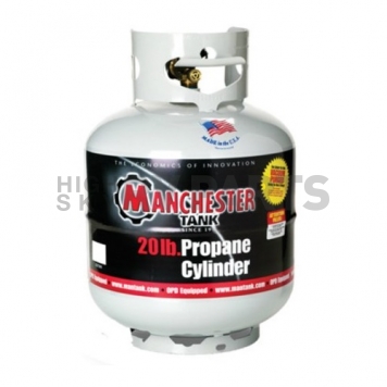 Manchester DOT Portable Propane Tank - 20 Pounds Capacity Without Gauge White-1