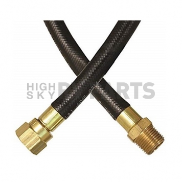 JR Products LP Supply Hose 3/8 inch Female Swivel End x 3/8 inch Male Pipe End - 24 inch Length-5