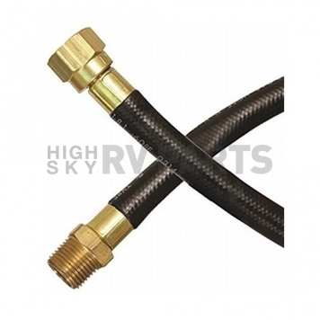 JR Products LP Supply Hose 3/8 inch Female Swivel End x 3/8 inch Male Pipe End - 24 inch Length-8