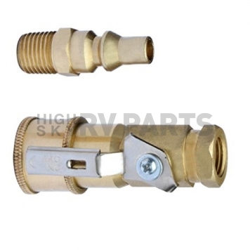 Camco Propane Hose Connector - 1/4 inch With Shut Off Valve-8