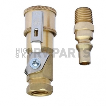 Camco Propane Hose Connector - 1/4 inch With Shut Off Valve-9