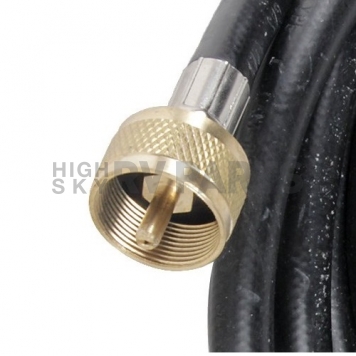 Camco Propane Hose Male x Female Swivel 1 inch-20 F Throwaway Cylinder Threads - 12'-7