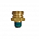 Marshall Excelsior Propane Tank Valve 1-3/4 inch ACME x 3/4 inch MNPT with Cap - Brass