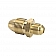 Marshall Excelsior Propane Adapter - Brass Male Prest-O-Lite (POL)  Male Inverted Flare - ME353