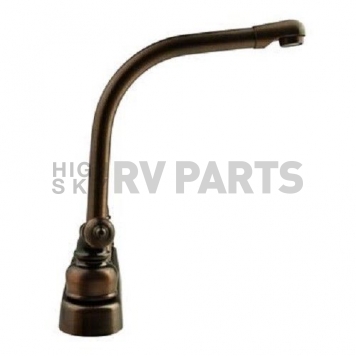 RV Kitchen Faucet 10'' Hi-Rise Classical Spout, 2 Handle, Bronze-2