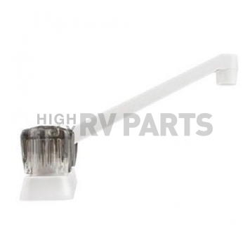 Dura Faucet RV Kitchen Faucet, Two Handle, White-1