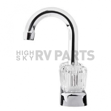 Dura Faucet RV Lavatory Faucet, Hi-Arc Spout, 2 Handle, Chrome-3