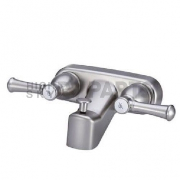 Dura Faucet Designer Series 2 Lever Handle Silver Plastic for Lavatory DF-SA110L-SN-6