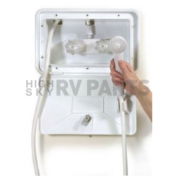 Thetford Exterior Shower Portal Size 11 inch White - 36765-4