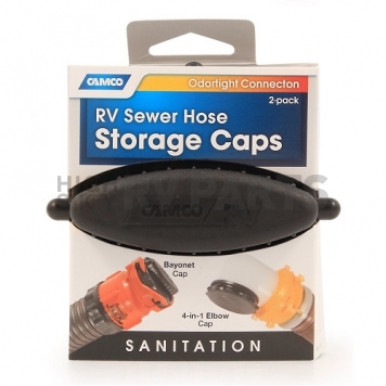 Camco Sewer Hose Storage Caps Set of 2 - 39753 -7