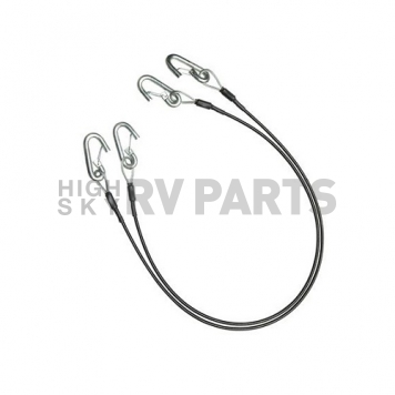 Demco RV Trailer Safety Cable 64'' With Hooks 7000 LB - Set Of 2-2