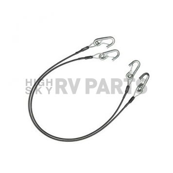 Demco RV Trailer Safety Cable 54'' With Hooks 7000 LB - Set Of 2-3