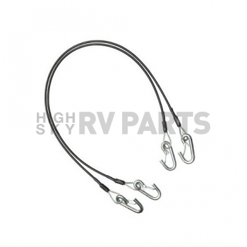 Demco RV Trailer Safety Cable 54'' With Hooks 7000 LB - Set Of 2-4