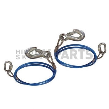 Roadmaster Trailer Safety Cable 76'' With Single Snap Hook - Set Of 2-9
