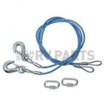 Roadmaster Trailer Safety Cable 64'' With Single Snap Hook 8000 Lbs - Set Of 2-7