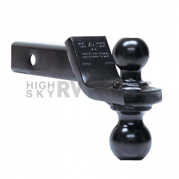 Tow Ready Dual Trailer Hitch Ball Mount 2" Square 10" Shank 2" Drop 2-5/16" Rise-3