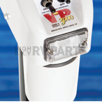 Barker Super VIP 3000 Power Electric A Frame Tongue Jack - White - 30826 -7