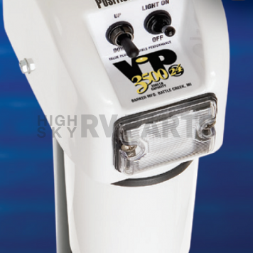 Barker VIP 3500 Power Electric A Frame Tongue Jack - White 31558-8